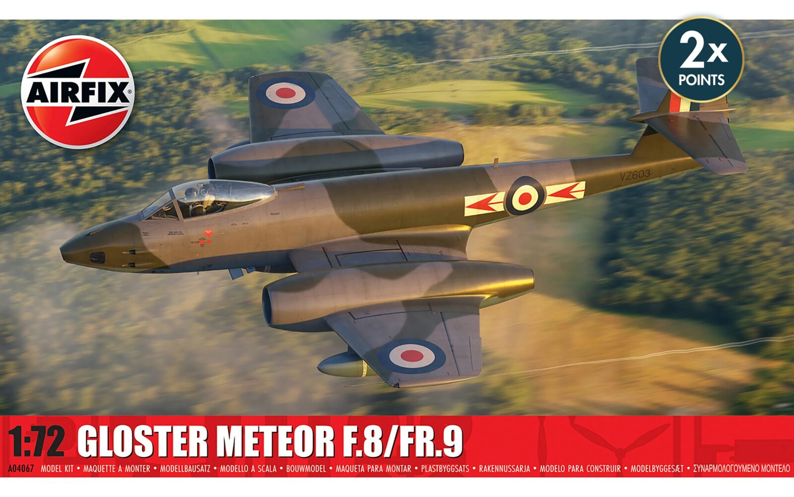 1/72 Gloster Meteor F.8/FR.9 DS Modellismo Gloster Meteor F.8/FR.9 scala 1/72 AIRFIX