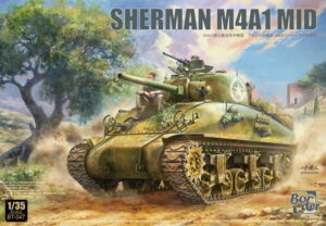 Sherman M4A1 Mid scala 1/35 BORDER MODEL