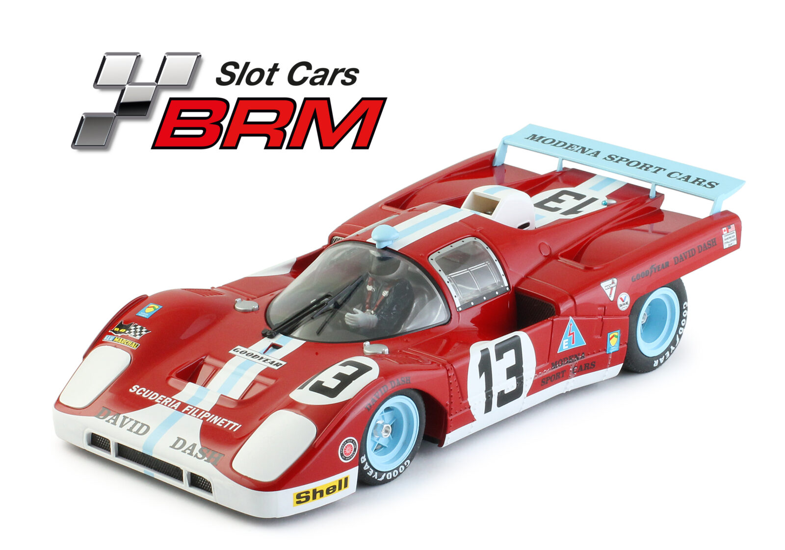 F512M #13 - Filipinetti/modena Sport Cars - Can-am 1972 - Driver: M. Parkes - New aluminum racing chassis DS Modellismo F512M #13 Filipinetti/modena Sport Cars