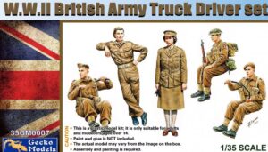 Wwii British Army Truck Driver scala 1/35
