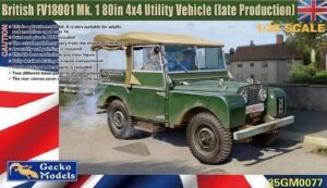 Todo terreno land rover Britanico scala 1/35
