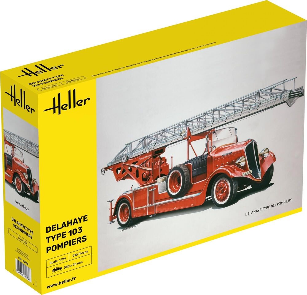 1/24 Delahaye Type 103 Pompiers DS Modellismo Delahaye Type 103 Pompiers scala 1/24 HELLER