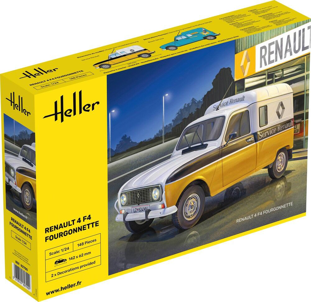 1/24 Renault 4 Fourgonette F4 DS Modellismo Renault 4 Fourgonette F4 scala 1/24 HELLER