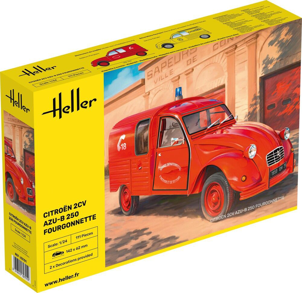 1/24 Citroen 2CV Fourgonette AK 250 DS Modellismo Citroen 2CV Fourgonette Ak scala 1/24 HELLER