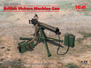 British Vickers Machine Gun scala 1/35 ICM