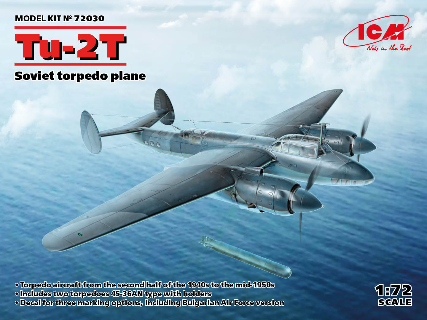 1/72 Tu-2T, Soviet torpedo plane DS Modellismo Tu-2T, Soviet torpedo plane scala 1/72 ICM