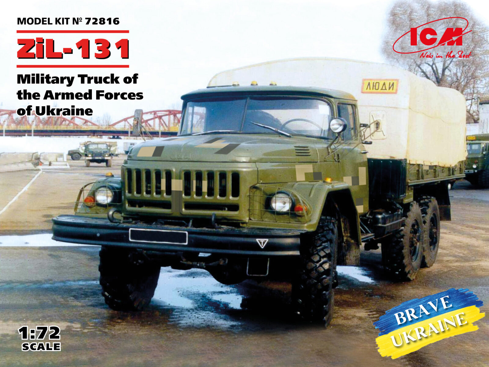 1:72 ZiL-131, Military Truck of the Armed Forces of Ukraine DS Modellismo ZiL-131, Military Truck Armed scala 1:72