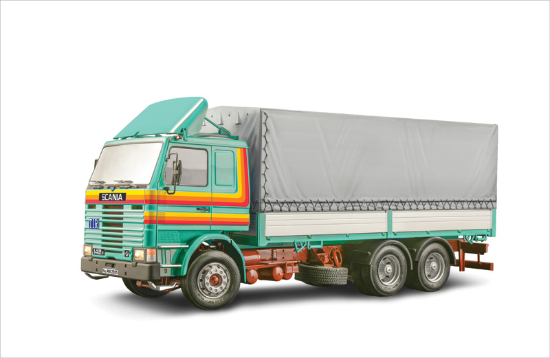 1/24 Scania 142H 6x2 Canvas DS Modellismo Scania 142H 6x2 Canvas scala 1/24 ITALERI