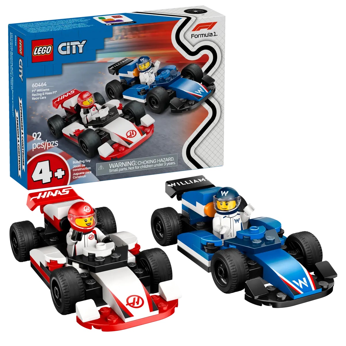 Lego City Formula 1 - Monoposto Williams Racing e Haas F1 DS Modellismo Lego City Formula 1 Monoposto Williams