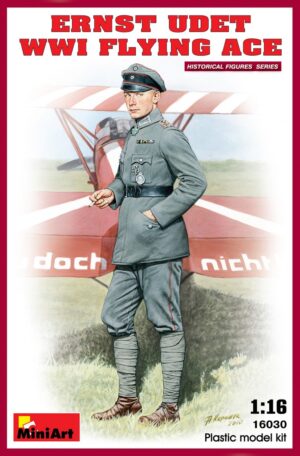 Ernst Udet Wwi Flyng Ace scala 1/16 MINI ART
