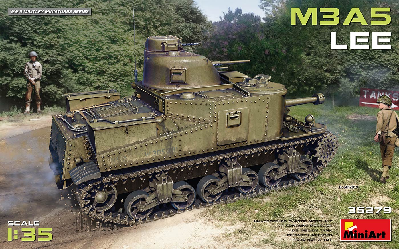 1/35 M3A5 Lee DS Modellismo M3A5 Lee scala 1/35 MINI ART