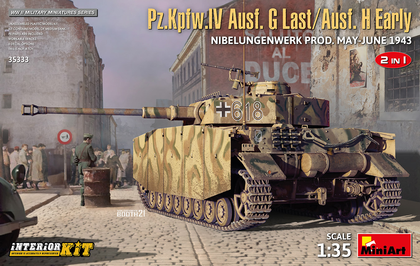 1/35 Pz.Kpfw.IV Ausf. G-Last/H-Early Nibelungenw. 2in1 Interior Kit DS Modellismo Pz.Kpfw.IV Ausf. G-Last/H-Early scala 1/35