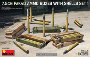 7.5 cm PaK40 Ammo Boxes scala 1/35