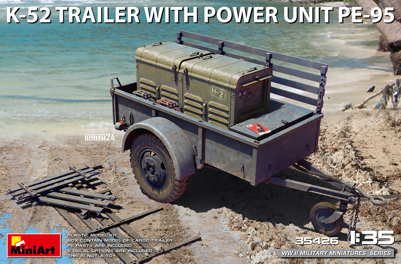 1/35 K-52 Trailer with Power Unit PE-95 DS Modellismo K-52 Trailer with Power Unit scala 1/35