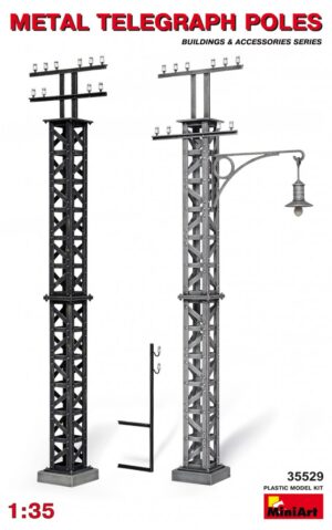 in metallo Telegraph Poles scala 1/35