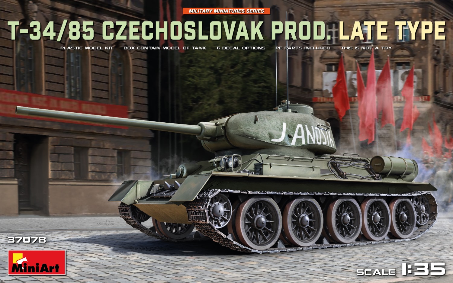 1/35 T-34-85 Czechoslovak Prod. Late Type DS Modellismo T-34-85 Czechoslovak Prod. Late scala 1/35