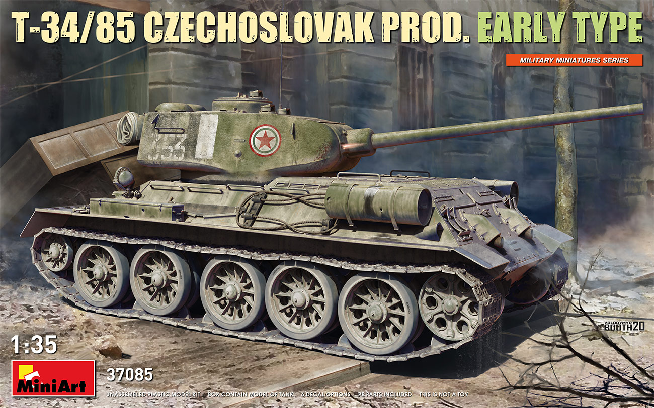 1/35 T-34/85 Czechoslovak Prod. Early Type DS Modellismo T-34/85 Czechoslovak Prod. Early scala 1/35
