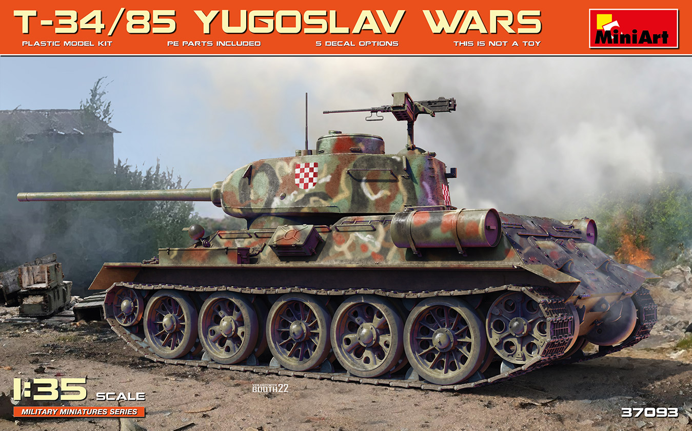 1/35 T-34/85 Yugoslav Wars DS Modellismo T-34/85 Yugoslav Wars scala 1/35 MINI ART