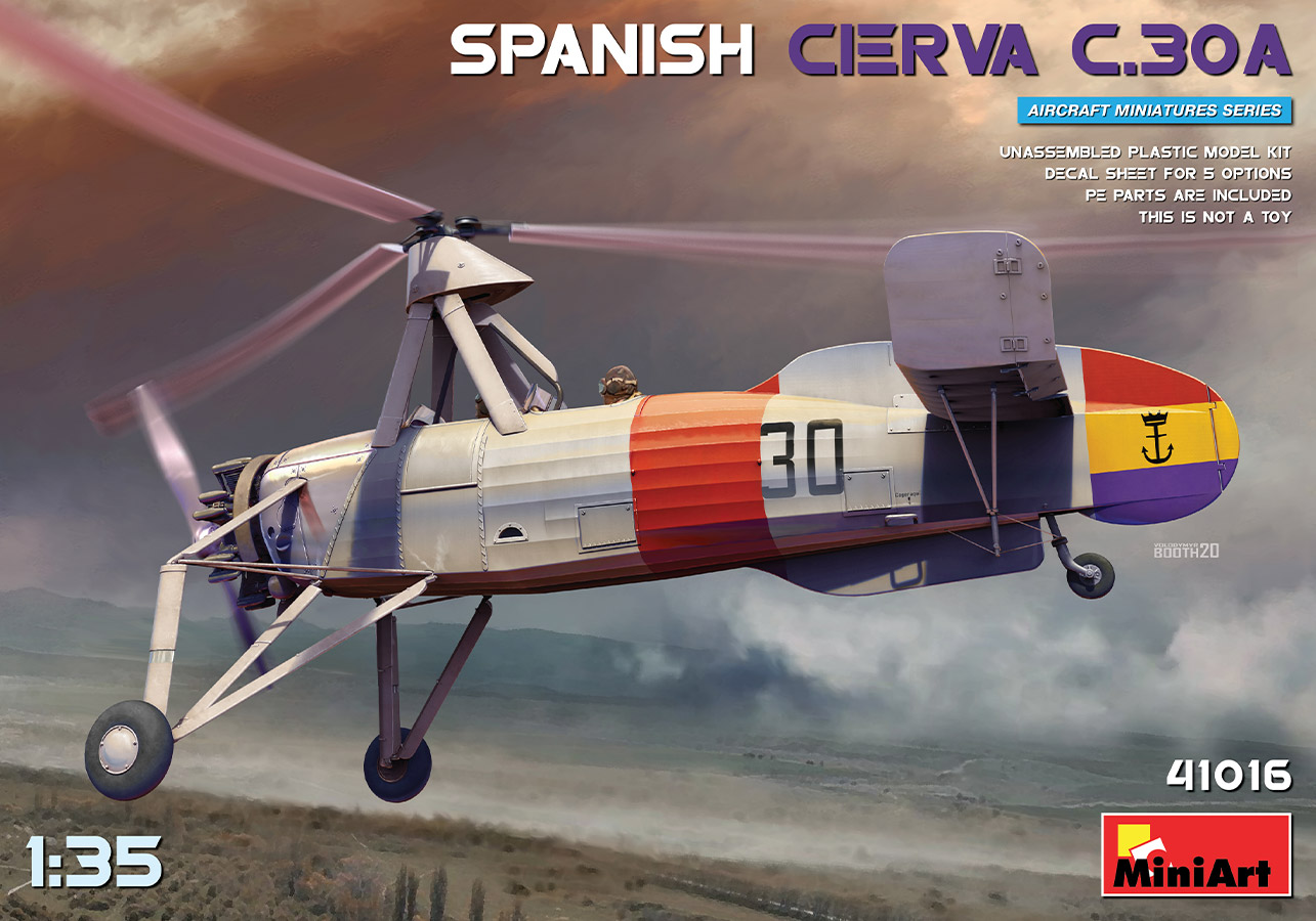 1/35 Spanish Cierva C.30A DS Modellismo Spanish Cierva C.30A scala 1/35 MINI ART