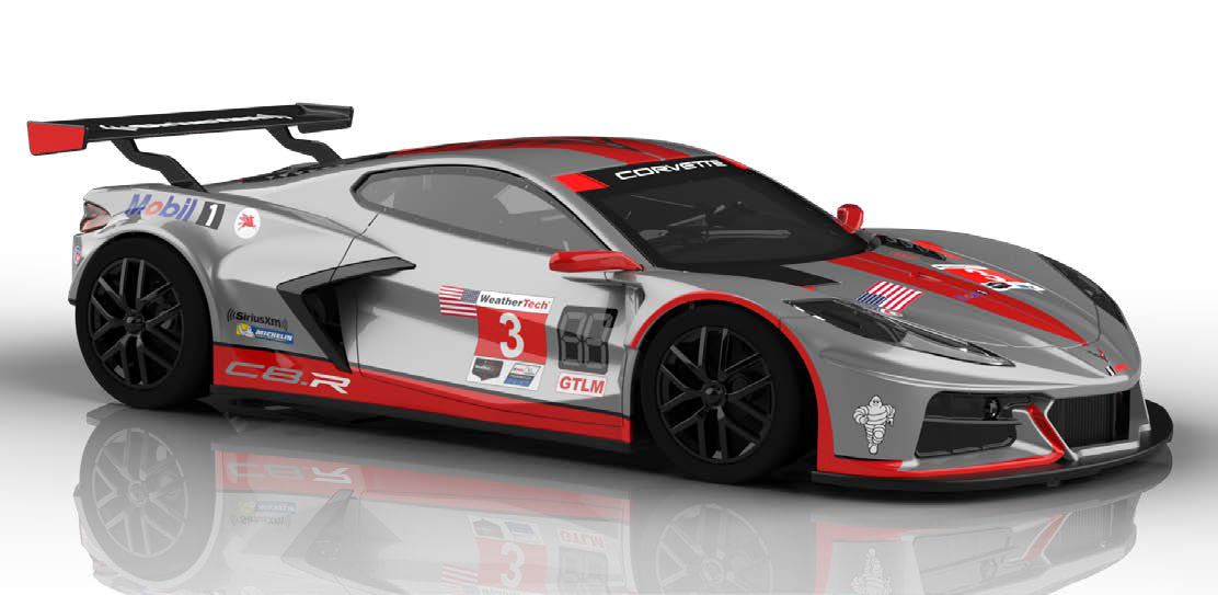 Corvette C8.R Gtlm Sebring 12h 2021 #3 - AW King EVO3 21K DS Modellismo Corvette C8.R Gtlm Sebring 12h 2021 #3 Aw