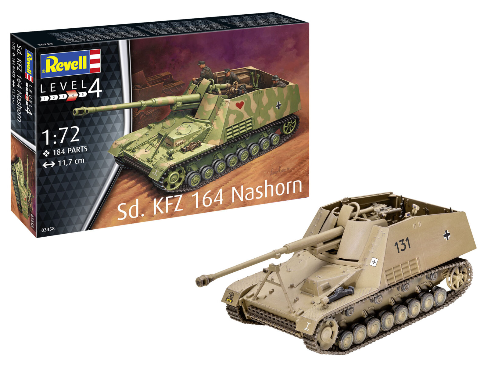 1/72 Sd.Kfz. 164 Nashorn DS Modellismo Sd.Kfz. 164 Nashorn scala 1/72 REVELL