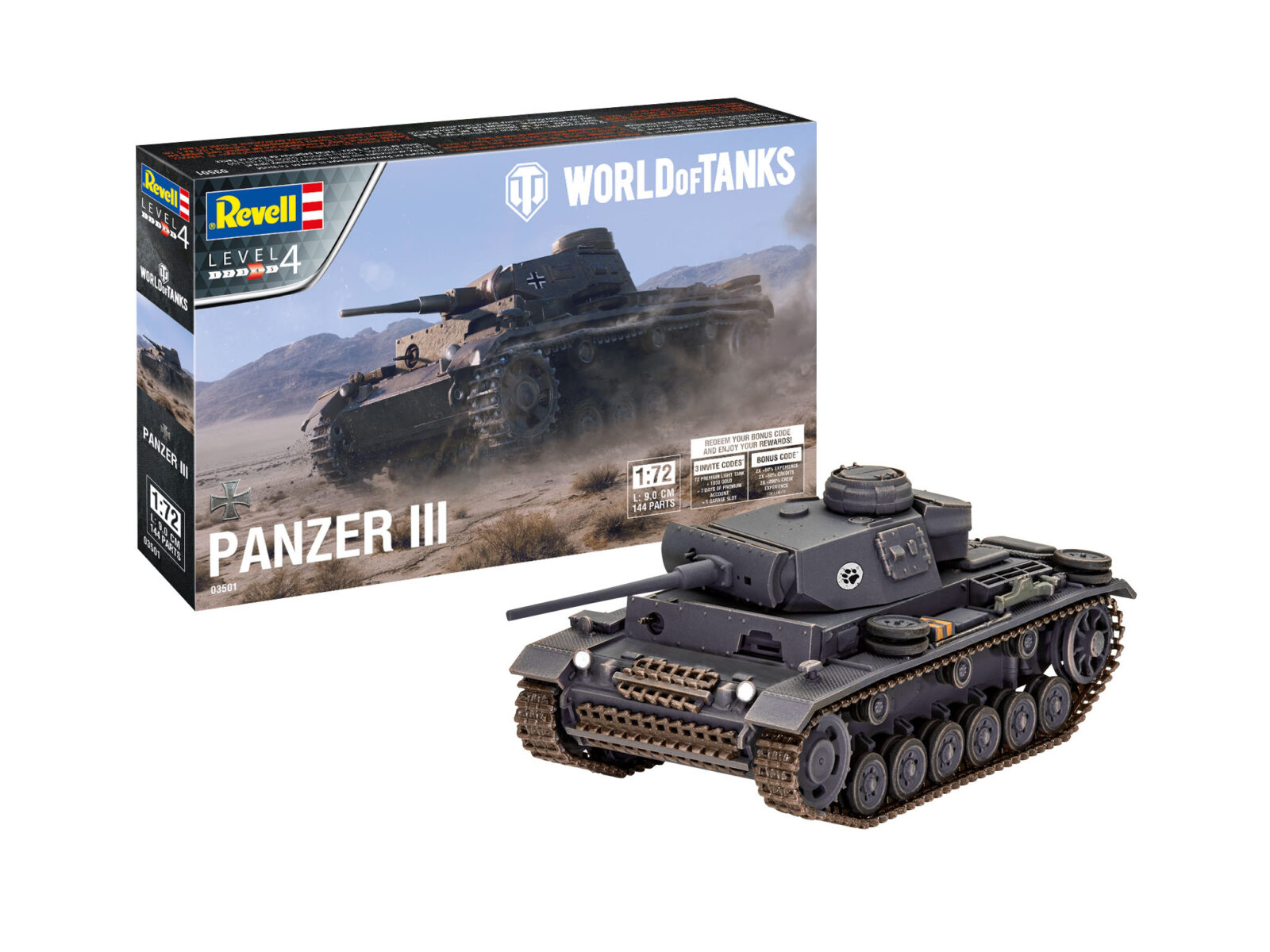 1/72 World of Tanks: Pz.Kpfw. III Ausf.L DS Modellismo World Tanks: Pz.Kpfw. III Ausf.L scala 1/72