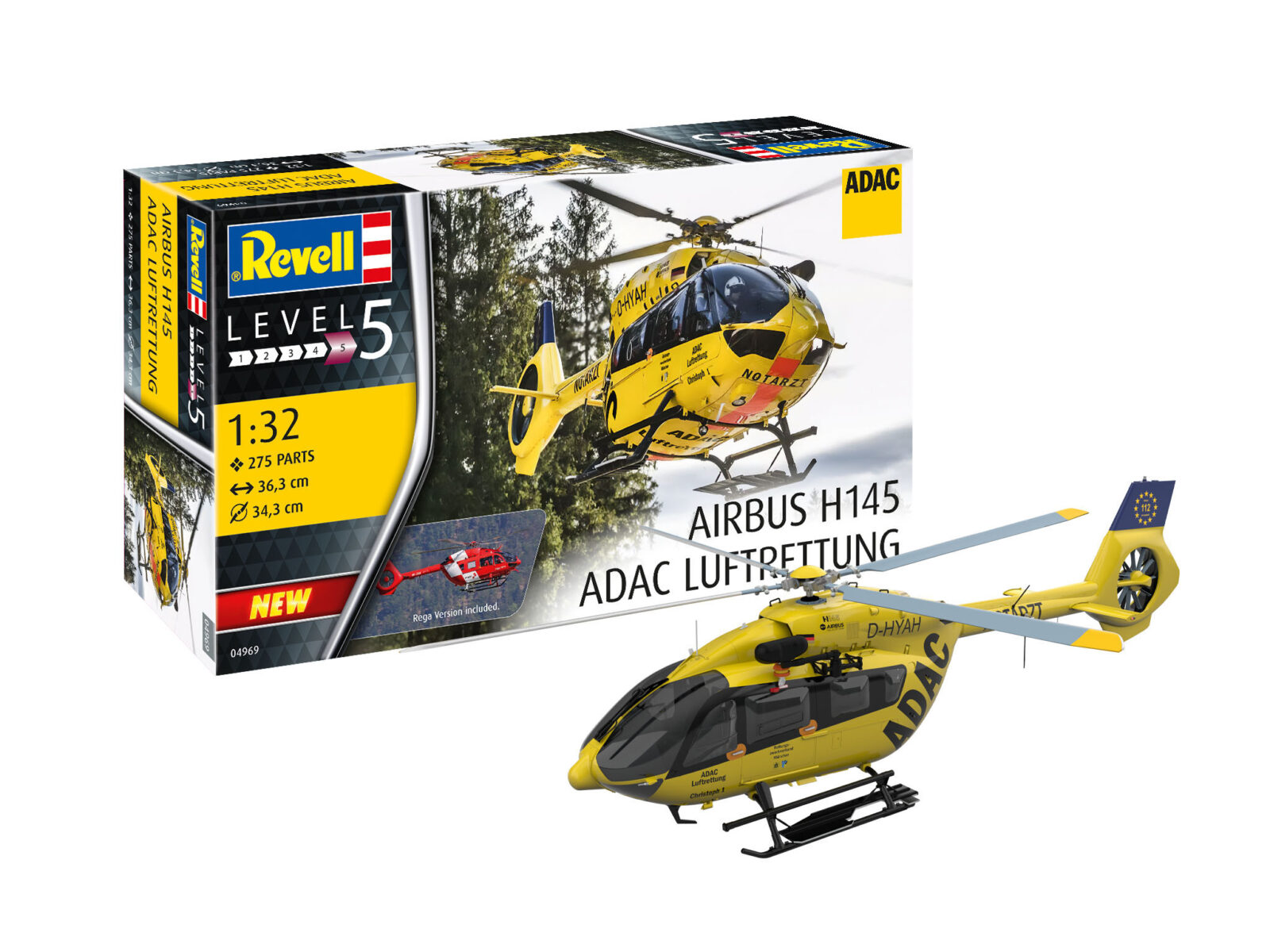 1/32 Airbus H145 Adac Luftrettung DS Modellismo Airbus H145 Adac Luftrettung scala 1/32