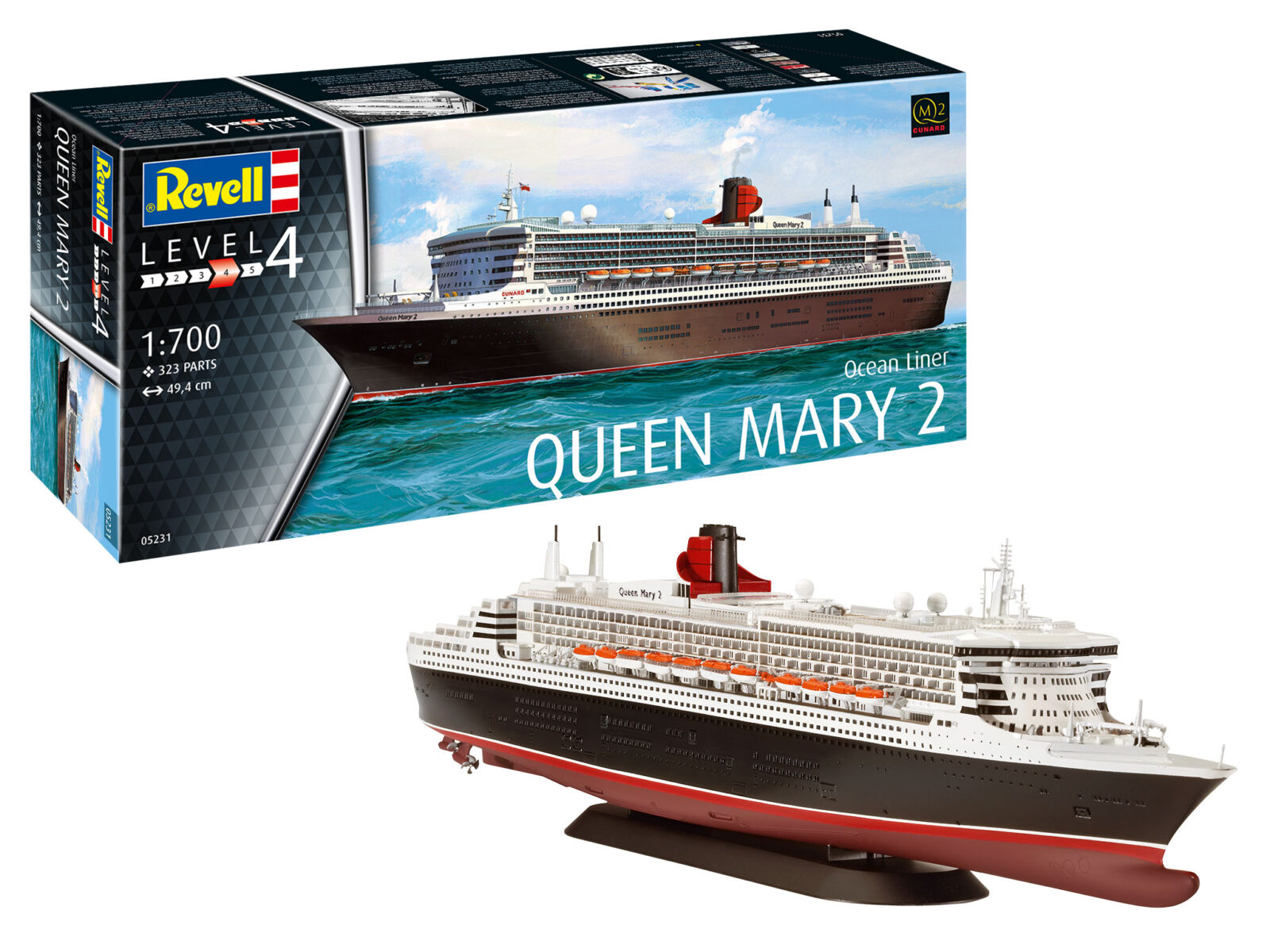 1/700 Ocean Liner Queen Mary 2 DS Modellismo Ocean Liner Queen Mary 2 scala 1/700 REVELL