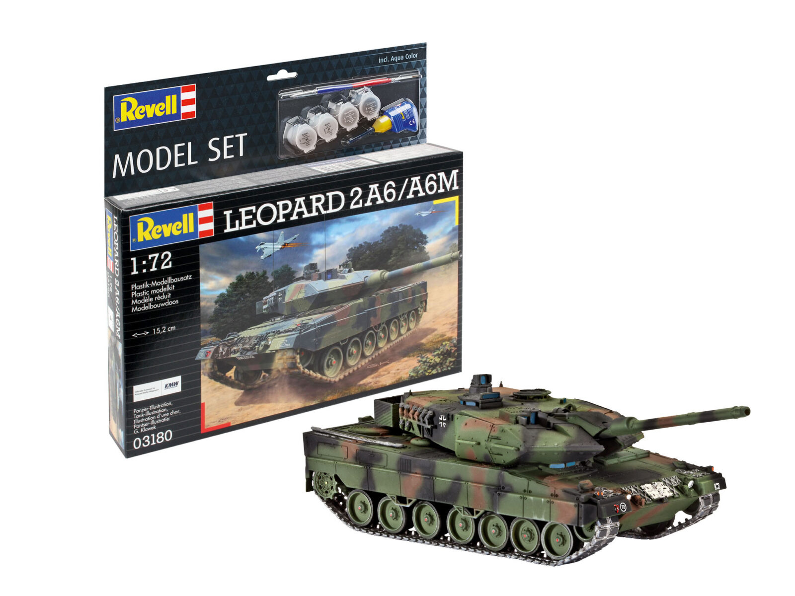 1/72 Model Set Leopard 2A6/A6M DS Modellismo Model Set Leopard 2A6/A6M scala 1/72 REVELL