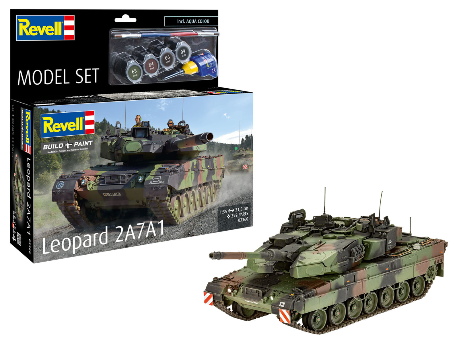 1/35 Model Set Leopard 2A7A1 DS Modellismo Model Set Leopard 2A7A1 scala 1/35 REVELL