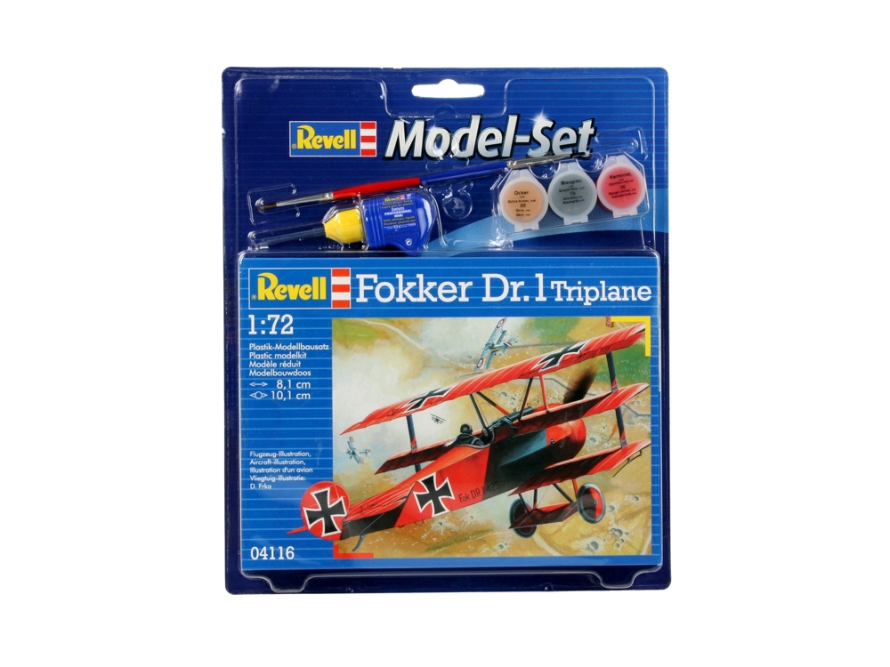 1/72 Model Set Fokker Dr. 1 Triplane DS Modellismo Model Set Fokker Dr. 1 Triplane scala 1/72
