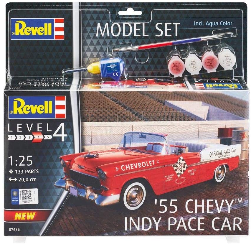 1/25 Model Set '55 Chevy Indy Pace Car DS Modellismo Model Set '55 Chevy Indy Pace Car scala 1/25
