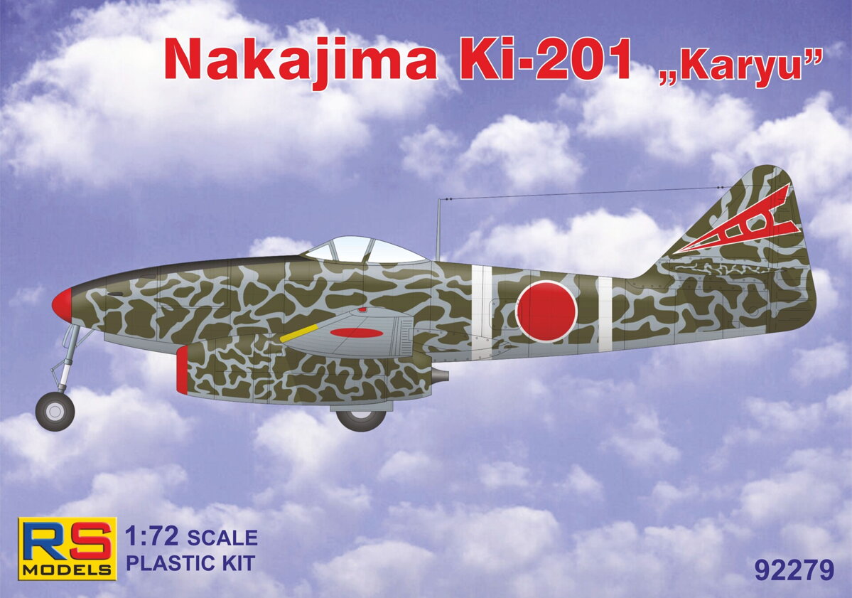 1/72 Nakajima Ki-201 "Karyu" (3 decal v. for Japan, Raf) DS Modellismo Nakajima Ki-201 "Karyu" scala 1/72 RS MODELS