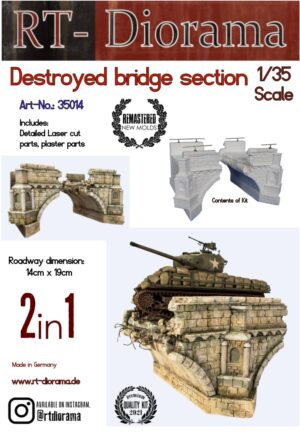 Destoyed Bridge Section scala 1/35