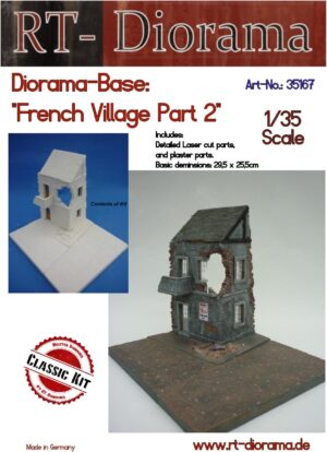 Diorama-Base: French Village Part scala 1/35