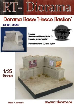 Diorama-Base: Hesco Bastion scala 1/35