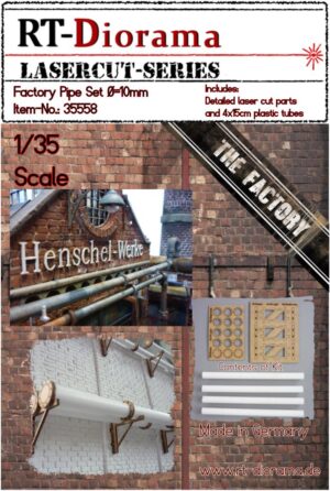 Factory Pipe Set 10 mm (3x15 cm) scala 1/35