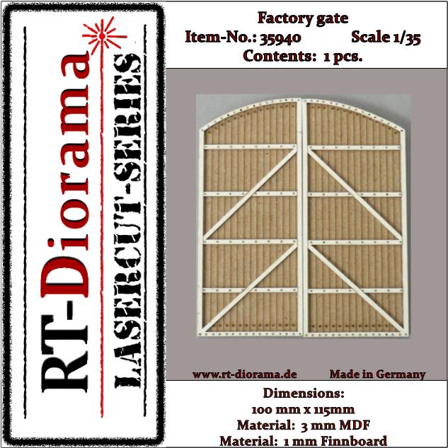 1/35 Lasercut: Fabriktor Klein DS Modellismo Lasercut: Fabriktor Klein scala 1/35