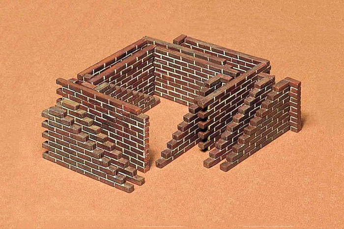1/35 Brick Wall Set DS Modellismo Brick Wall Set scala 1/35 TAMIYA