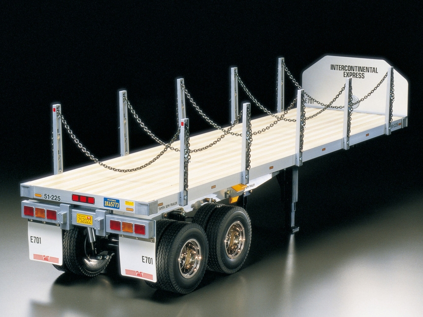 1/14 RC Flatbed Semi-Trailer DS Modellismo RC Flatbed Semi-Trailer scala 1/14 TAMIYA