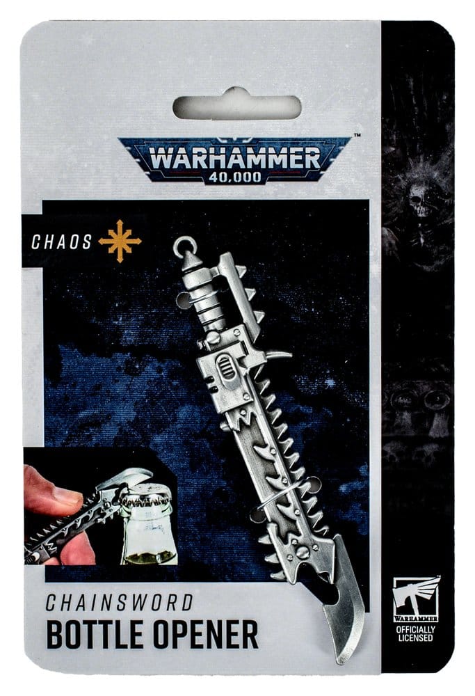 Apribottiglie Warhammer 40,000 Chaos Chainsword DS Modellismo Apribottiglie Warhammer 40,000 Chaos