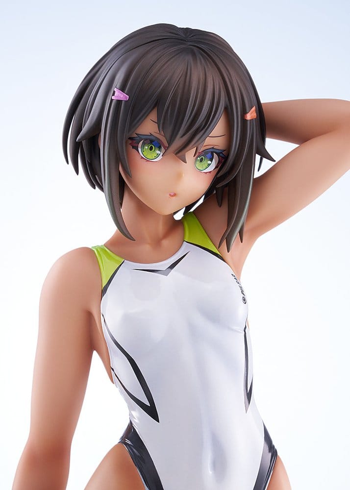Arms Note PVC Figure 1/7 Buchou-chan of the Swimming Club White Swimsuit Ver. 22 cm DS Modellismo Arms Note PVC Figure Buchou-chan scala 1/7