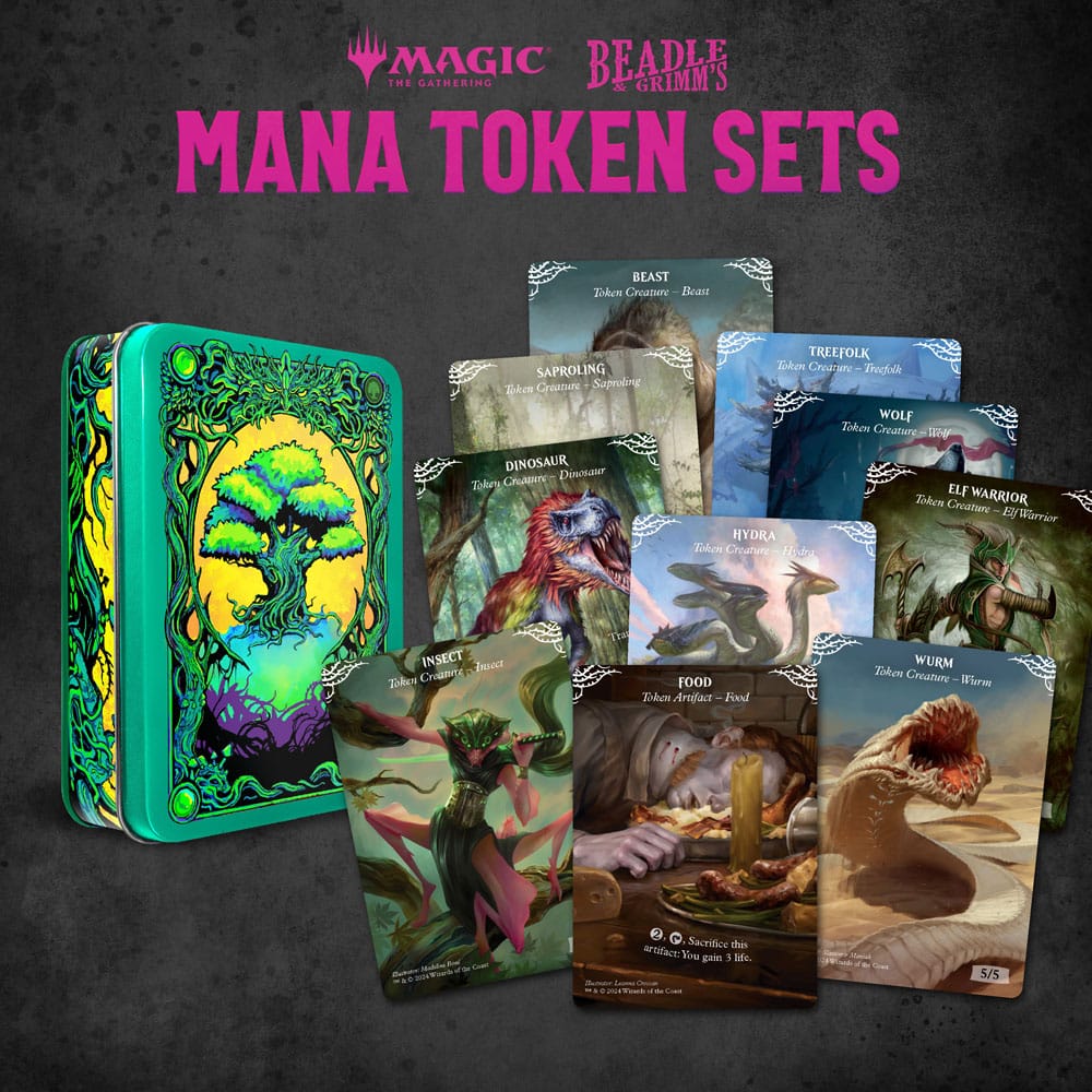 Magic the Gathering Dice and Token Pack Green Mana DS Modellismo Magic Gathering Dice Token Green Mana