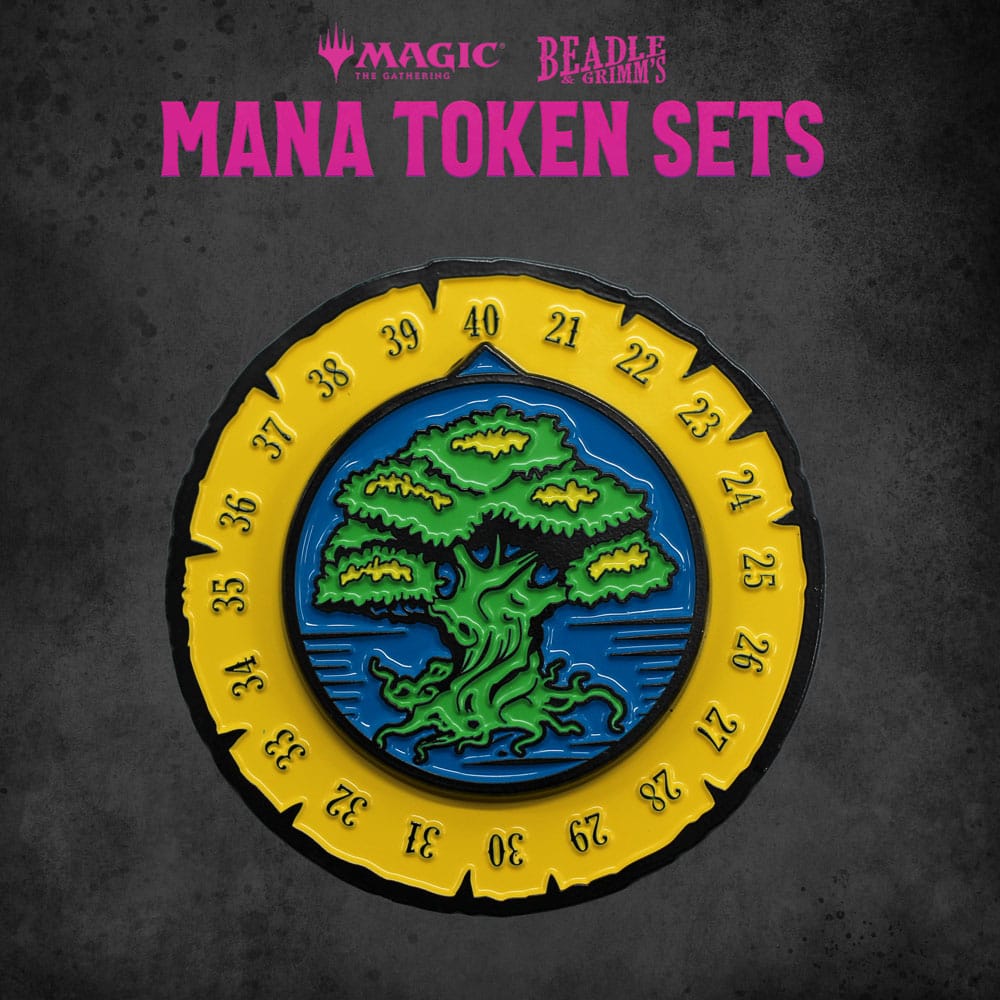 Magic the Gathering Dice and Token Pack Green Mana DS Modellismo Magic Gathering Dice Token Green Mana