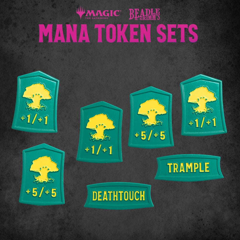 Magic the Gathering Dice and Token Pack Green Mana DS Modellismo Magic Gathering Dice Token Green Mana