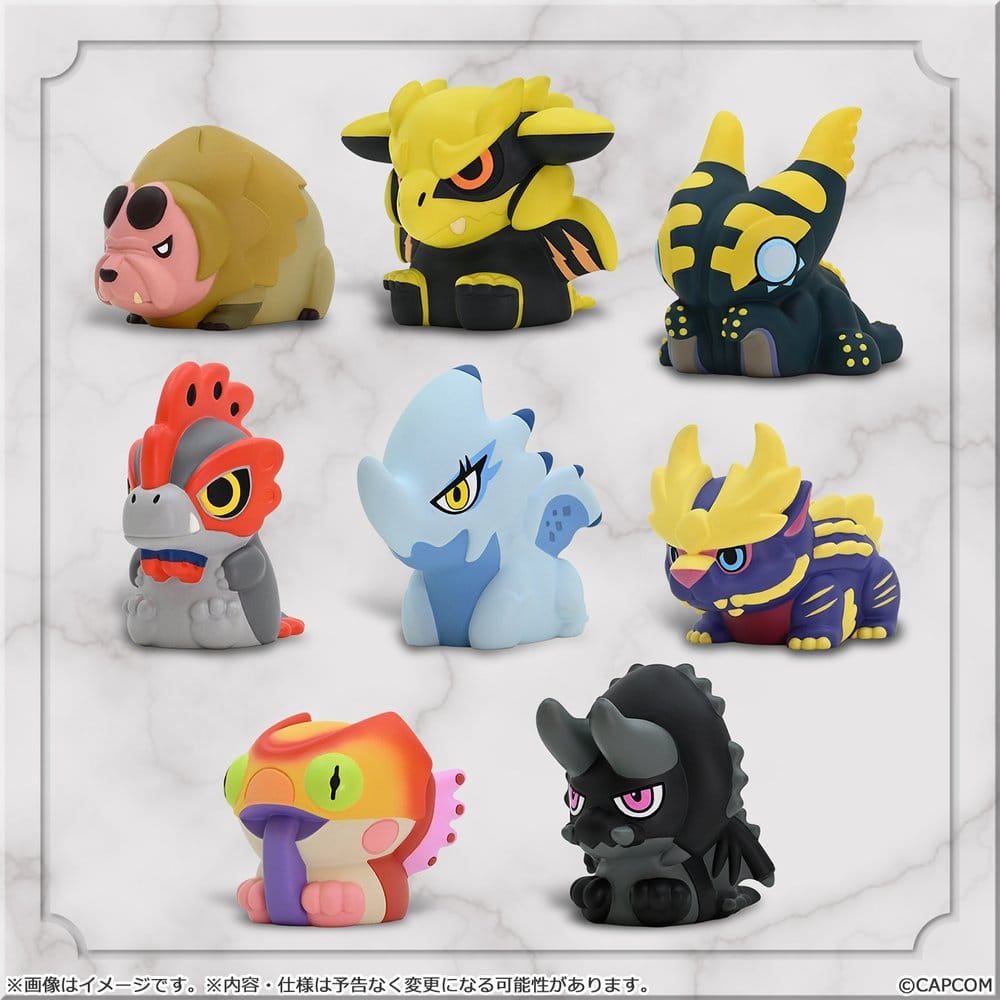 Monster Hunter Capcom Figure Builder Finger Puppets Vol. 3 Blind Box Assortment (8) DS Modellismo Monster Hunter Capcom Builder Finger Puppets
