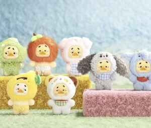 Portachiavi peluche Mini Upset Duck Wish