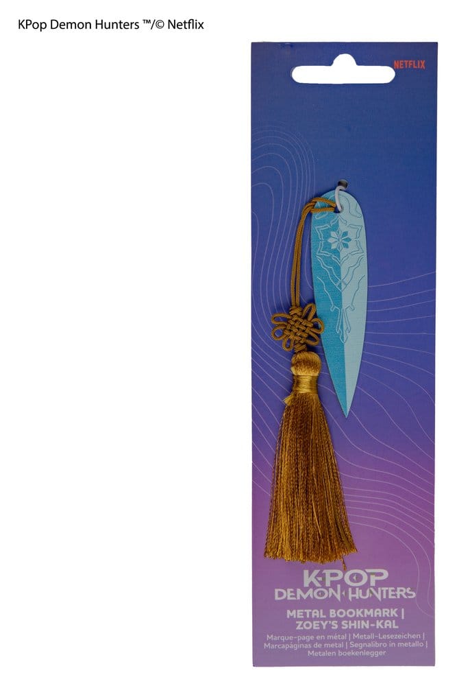 KPop Demon Hunters in metallo Bookmark Zoey's Shin-kal DS Modellismo KPop Demon Hunters in metallo Bookmark