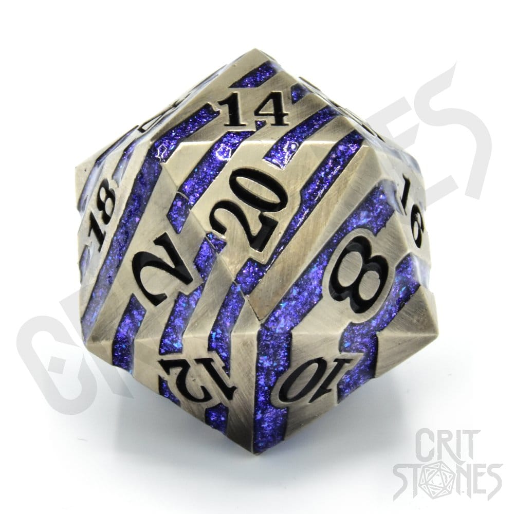 CritStones metal Dice D20 Engraved Elder 3 cm DS Modellismo CritStones metal Dice D20 Engraved Elder