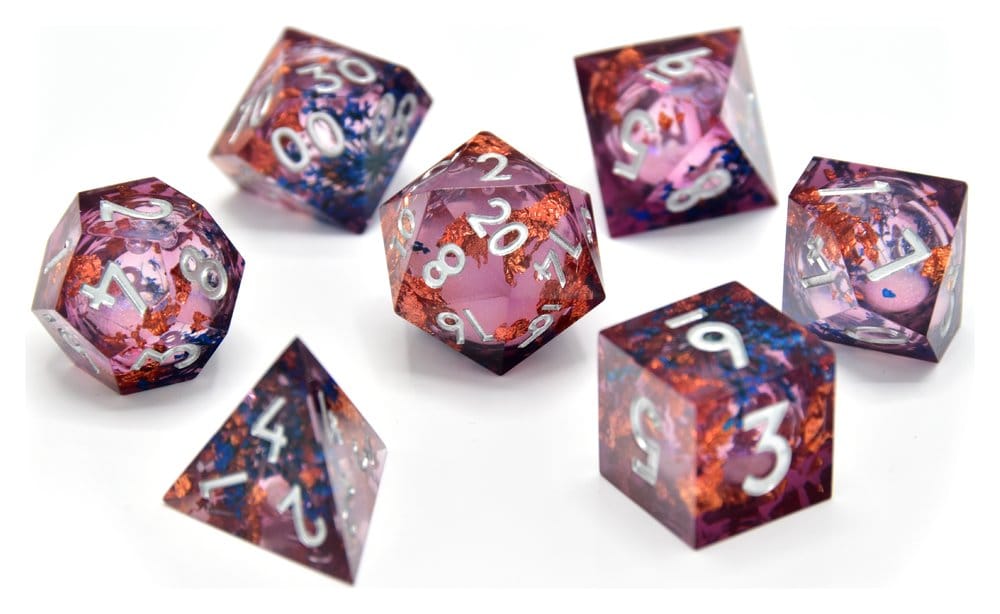 CritStones Liquid Core Dice Set Fey Mist (7) DS Modellismo CritStones Liquid Core Dice Fey Mist (7)